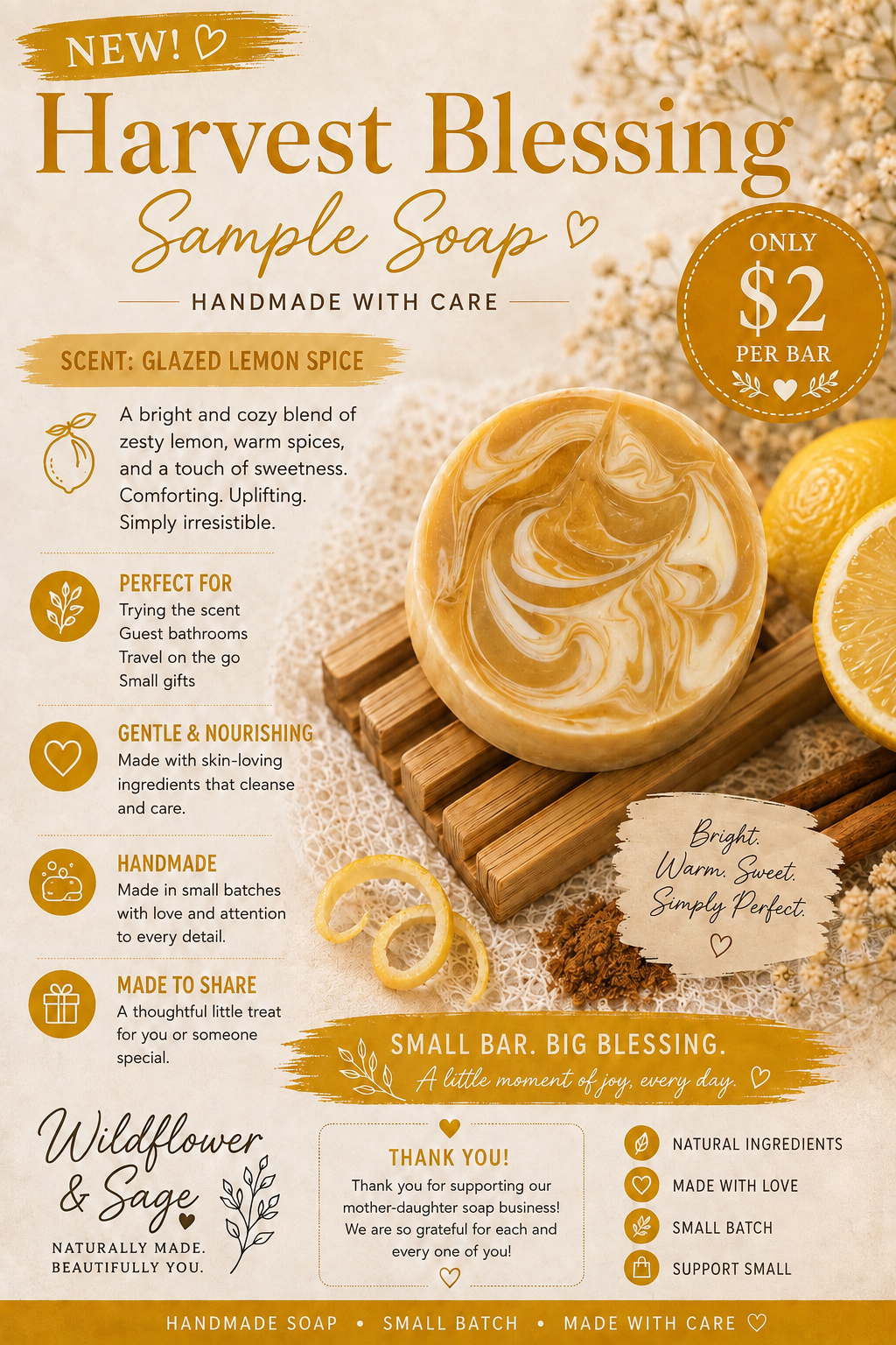 Harvest Blessing Sample Soap