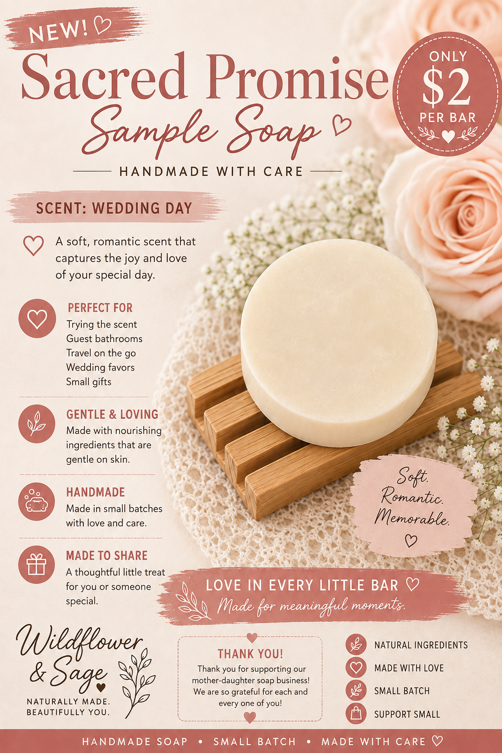 Sacred Promise Sample Soap